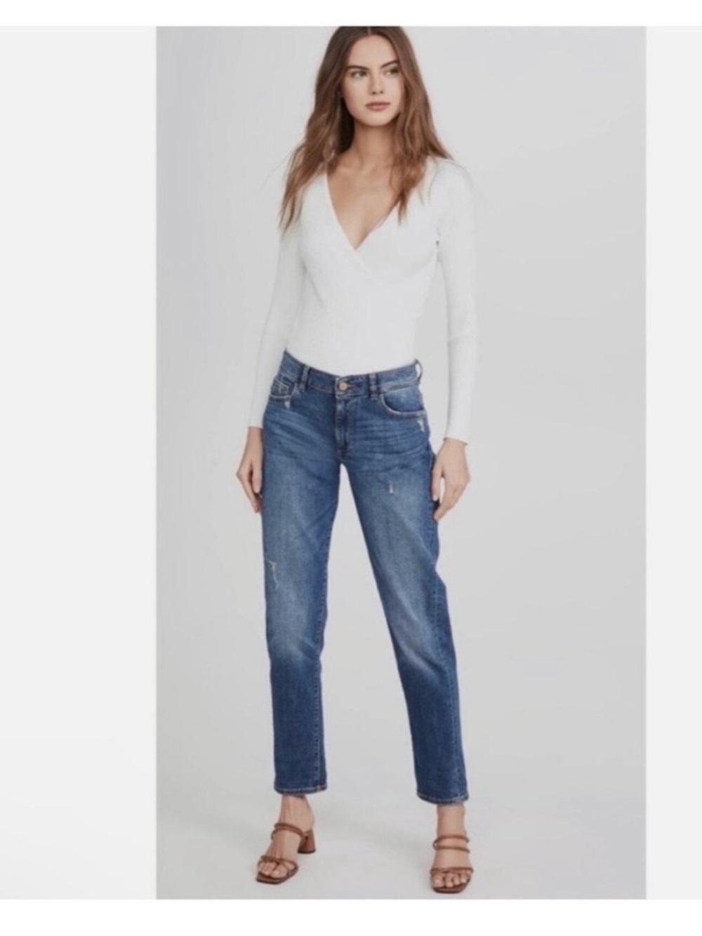 DL1961 Blue Thea Boyfriend Jean Waist 15.5 Inseam 29 pics included